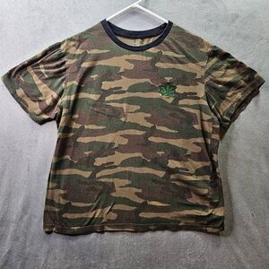 Eighty Eight Shirt Mens Medium Camo Cannabis 420 Day Leaf Short Sleeve Tee